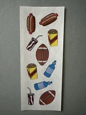 Mrs. Grossman's Stickers | FOOTBALL SNACKS SPORTS | Retired 94 Creative Memories