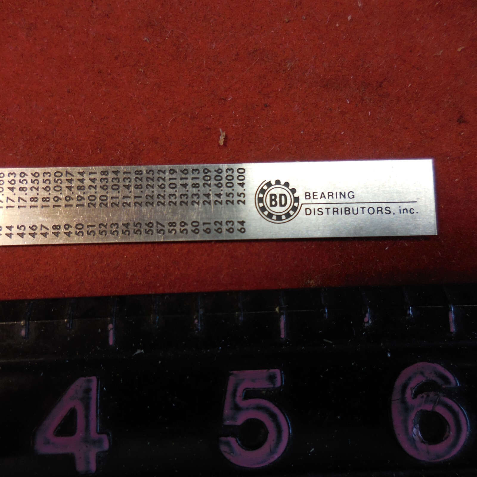 STAINLESS STEEL RULER --BEARING DISTRIBUTORS INC. | eBay