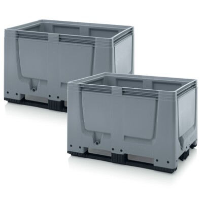 Auer Big Box BBG 1208K 120x80x79cm geschlossen, 3 Kufen - 2er Set