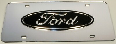 #ad #ad Ford Chrome Mirror License Plate Auto Tag F 150 Truck Diesel $24.95