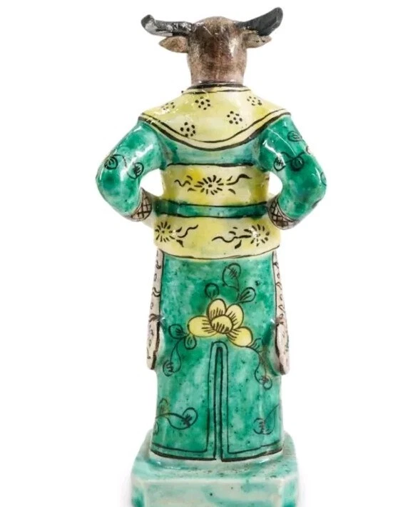 Antigua estatuilla asiática búfalo chino del zodiaco Foto 2 de 2