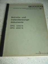 VEB DDR Gabelstapler Anleitung Bedienanweisung Takraf VTA Stapler DFG 3202 4002