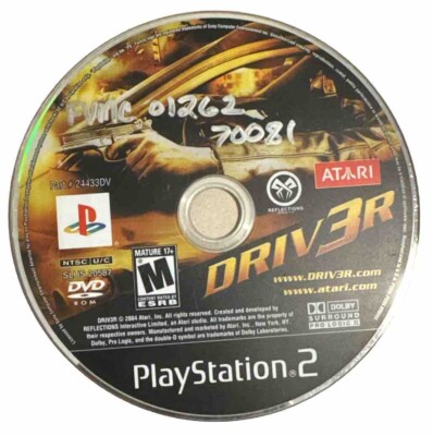 Driv3r - Sony PlayStation 2 - PS2 -  *Disc Only* *Black Label*