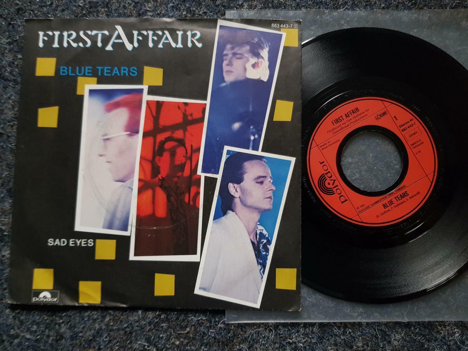 7"" Single Vinyl First Affair - Blue tears Germany