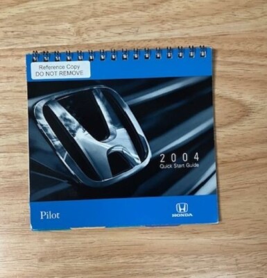 OEM HONDA 2004 PILOT QUICK START GUIDE MANUAL | eBay