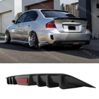 For Subaru Legacy 02-09 Rear Bumper Diffuser Lip SharkFin Splitter Spoiler Matte