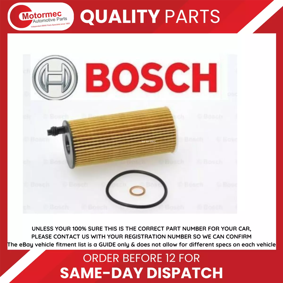 Oil filter 2024 for bmw