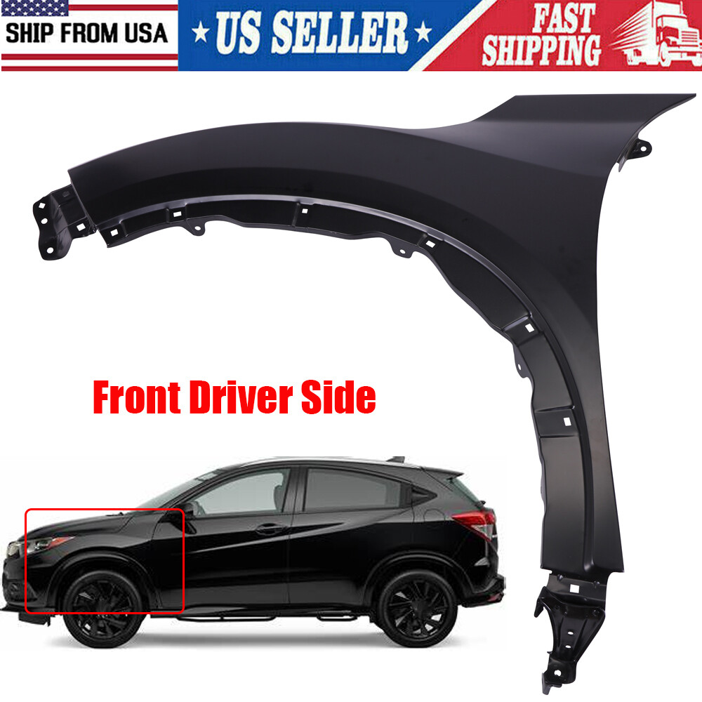 Front Fender Pair For 2016-2022 Honda HR-V - Primed Steel, Left & Right Side Replacement Set