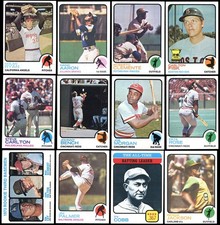 1973 Topps Baseball 1 -250  - Complete Your Set
