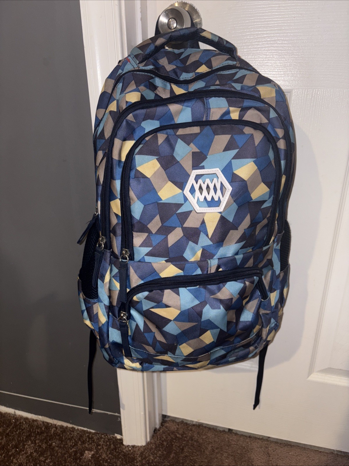 16-inch Patterned Blue Colored School Backpack, T… - image 10