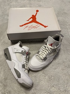 Air Jordan 4 Retro White Oreo Mens Size 9.5 (CT8527-100) 2021 W/Box And Receipt
