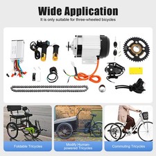 DHL 750W B&uuml;rstenloser Elektromotor Umbausatz Set F&uuml;r Elektrofahrrad Dreirad 48V