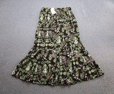 Christopher Banks Maxi Fit Flare Paisley Pull On Skirt Womens SZ 4 VTG 90s NEW
