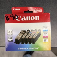 Canon 280/281 Value Pack Full Standard Set Color Ink Cartridges NEW