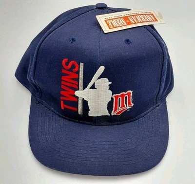 Vintage 90 s American Needle Minnesota Twins MLB Snapback Hat Blue