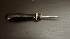 Antique Vintage Shoe Button Hook Wooden Tool