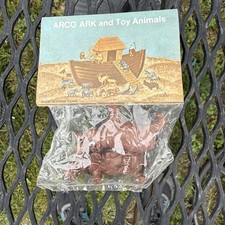 Vintage ARCO NOAH'S ARK Hippopotamus Toy Animals Made In Hong Kong