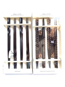 Vintage Pier One Imports Chopsticks 2 Box Sets With Rests Y2K Lot 8 Pairs Sushi
