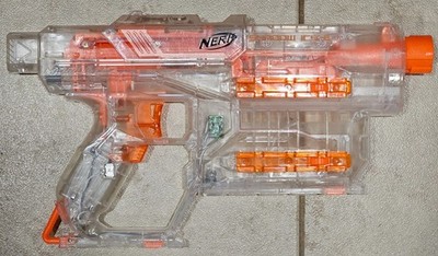 Nerf Modulus Ghost Ops Shadow ICS-6, Clear Dart Blaster