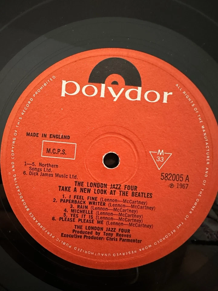 RARE First Press The London Jazz Four Take A New Look At The Beatles 1967 582005 - Image 4 of 4