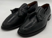 Allen Edmonds Iconic GRAYSON Mens Black Leather Tassel Loafers 9AAA Made In USA