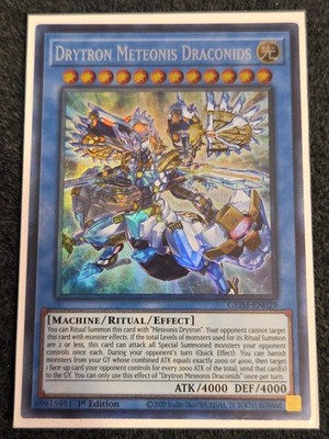 Yugioh Drytron Meteonis Draconids GEIM-EN029 Collector Rare 1st Ed NM