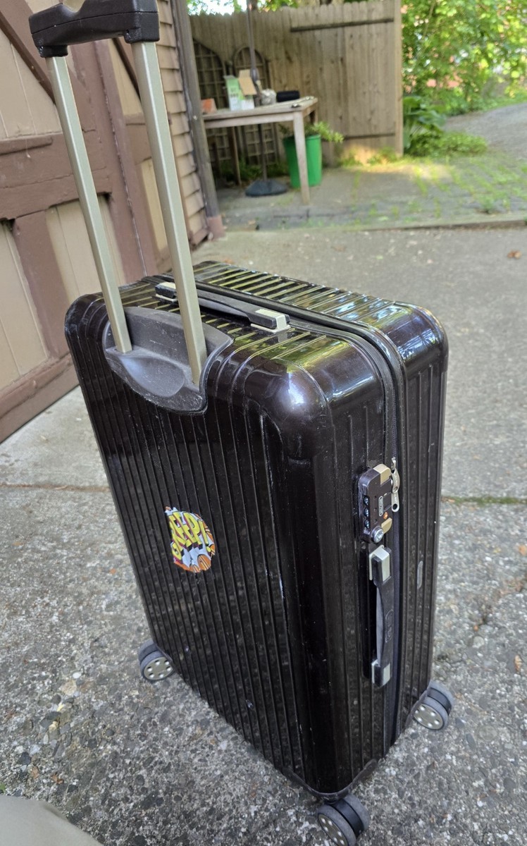 Rimowa Salsa Deluxe Brown 29” Check-In #70 4-Wheel Spinner Suitcase Bruised