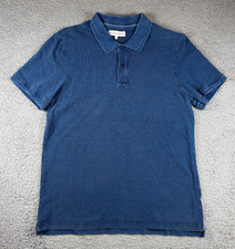 Orlebar Brown Short Sleeve Polo Shirt Washed Navy Blue XL