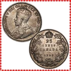 Canada - 25 Cents - 1933 - KM#24a - Silver .800 - 0.150 ASW