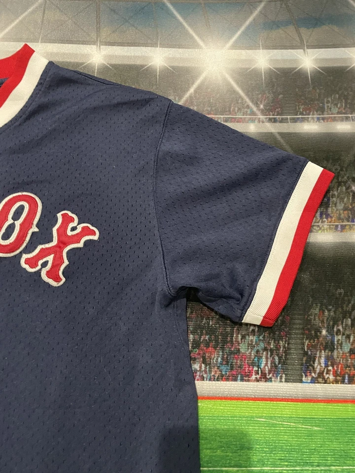 波士顿红袜队 9 号 Ted Williams 1990 Mitchell & Ness 球衣 XL 码 二手 — 第 3/4 张图片
