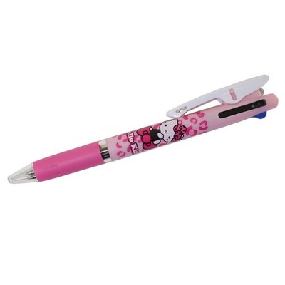 Hello Kitty 3-Color Ballpoint Pen, Jetstream 0.5mm/Leopard Print