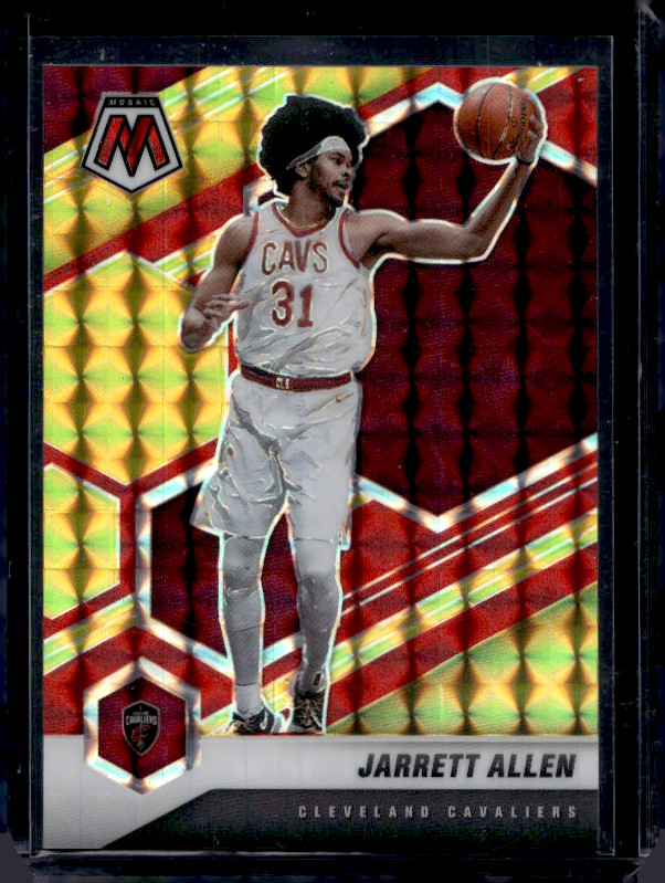2020-21 Panini Mosaic Jarrett Allen Red Yellow Choice #/88