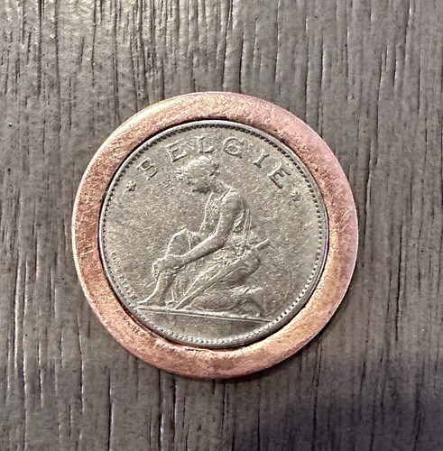 Ball Marker 1-1/4” LUX Sizemore P3 Golf Copper Belgium 🇧🇪 Coin (122 Years Old) - Picture 1 of 2