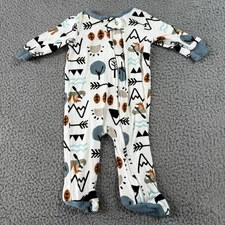 Modern Moments by Gerber Multicolor Baby 0-3M Woodland Rustic Tribal Jumpsuit