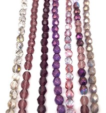 7 Strands lot Czech 6mm Round fire Polished Glass beads B132