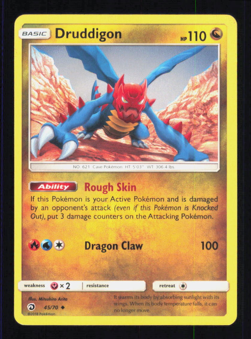 DRUDDIGON 45/70 DRAGON MAJESTY POKEMON NEAR MINT