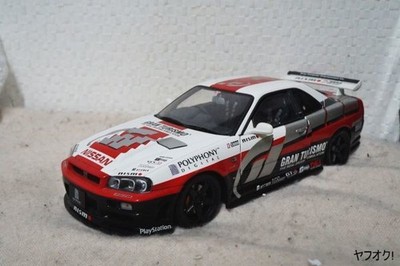 Autoart Nissan Skyline R34 Gt-R Gran Turismo 1/18 Mini Car