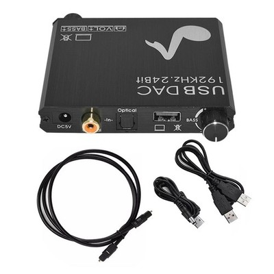 Aluminium Alloy 24-Bit 192 kHz Optical Digital To Analog Audio Converter Host