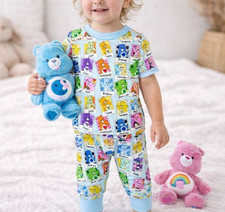 NEW Care Bears 12-18M Bamboo Pajama 2 Piece Set Sleepwear by Feral and Free