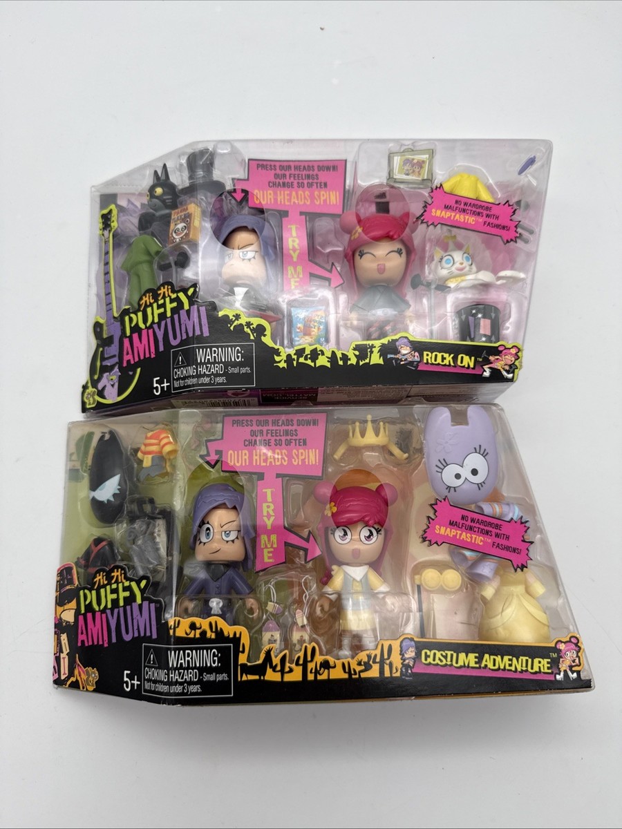 Hi Hi Puffy AmiYumi Rock on Costume Adventure Spinning Heads