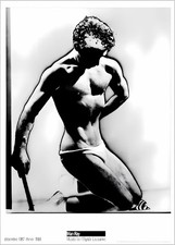 Poster fotografico stile body builder studio figure MAN RAY 1987 27-1/2 x 20