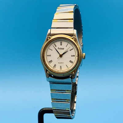 #ad PULSAR By SEIKO V481 0720 Women’s Vintage Quartz Bracelet Wristwatch Working Cnd $10.47