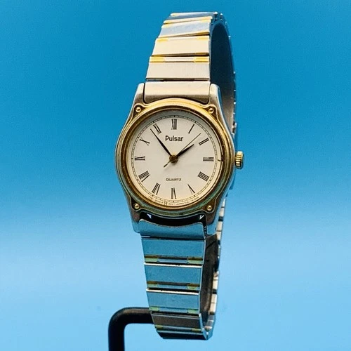 PULSAR By SEIKO V481-0720 Women’s Vintage Quartz Bracelet Wristwatch Working Cnd