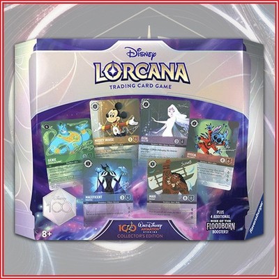 Disney Lorcana TCG: Disney 100 Collector's Edition Signed Promo Cards + 4 Packs