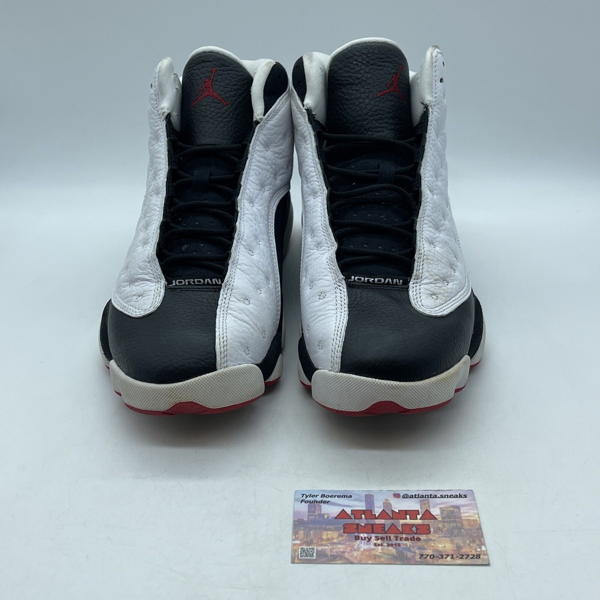 Size 10 - Jordan 13 Retro He Got Game 2018 Black White Red (414571