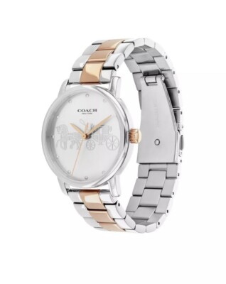 Coach Stainless Steel woman’s Carriage Dial  Watch NWT Ladies main image 3