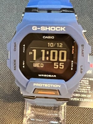 Casio G-SHOCK G-SQUAD GBD-200-2JF Bluetooth Men`s Blue Watch Japan