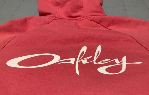 OAKLEY Full Zip Hoodie Jacket, Women Size Medium, Pink/White - Picture 2 of 6