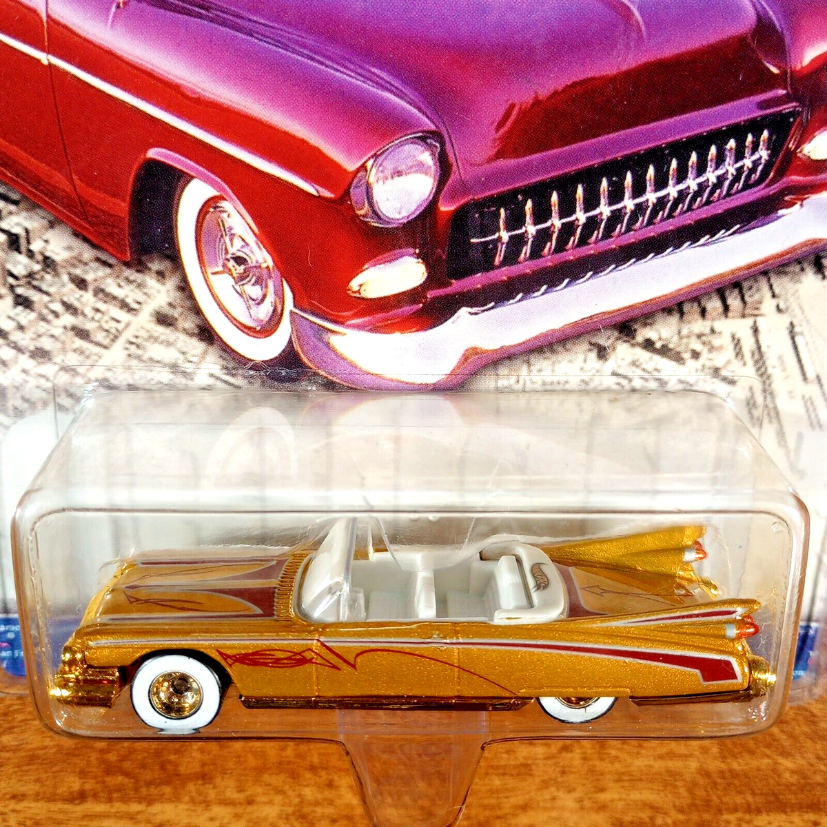 Hot Wheels Cruisin' America Cruisers '59 Cadillac Gold Lowrider