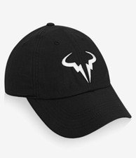 NEW NIKE Adult Rafa Nadal Bull H86 DRI-FIT Cap Tennis Hat-Black 850666-010